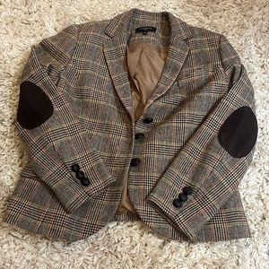 Talbots plaid blazer